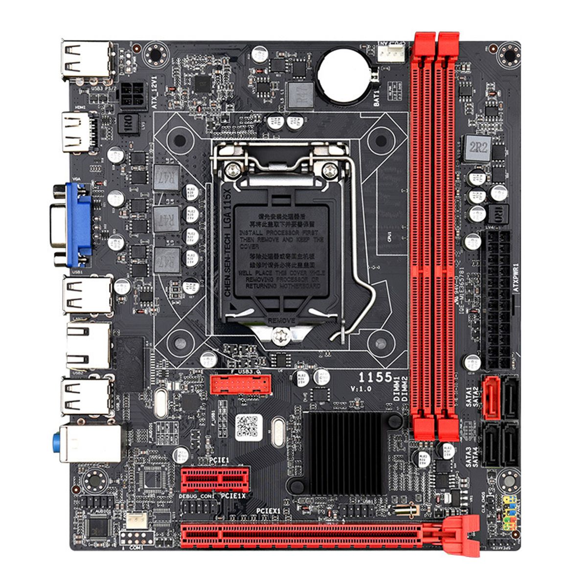 Gaming Motherboard CPU LGA 1333MHz Upgraded Chipset For