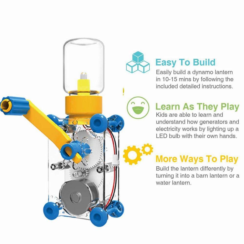 Hand Dynamo Hand Diy Small Inventions Technology Small-scale Production Of Children In Science Experiments For Primary School Students With Laughing Fish Hand-shaking
