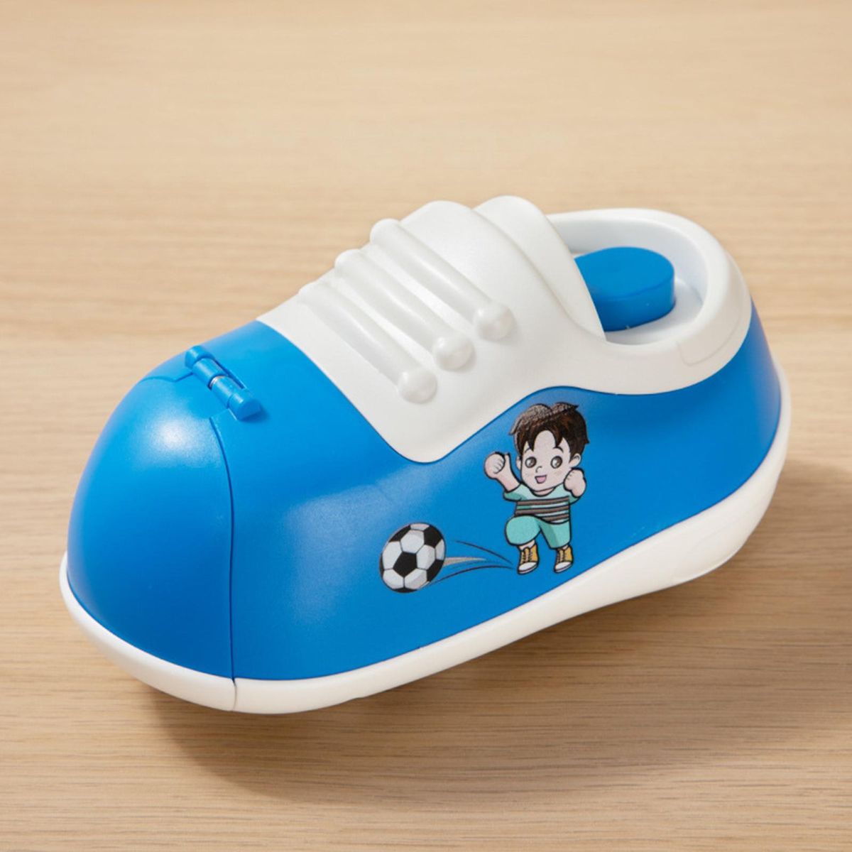 1 Set Football Skate Shoes Inertial Competition Football Shoes Baby Toy Blue