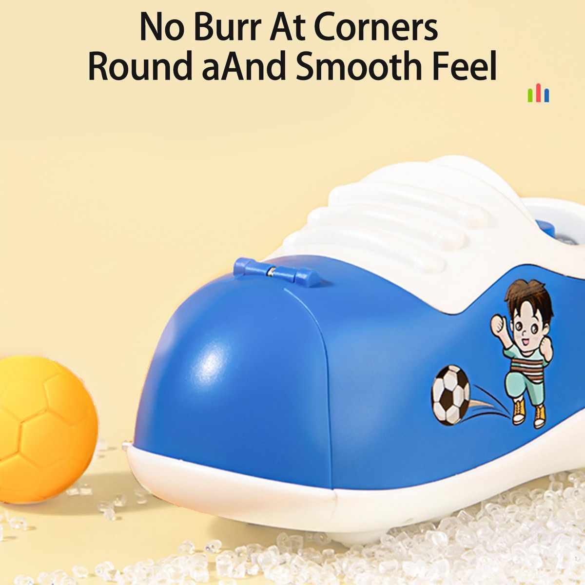 1 Set Football Skate Shoes Inertial Competition Football Shoes Baby Toy Blue