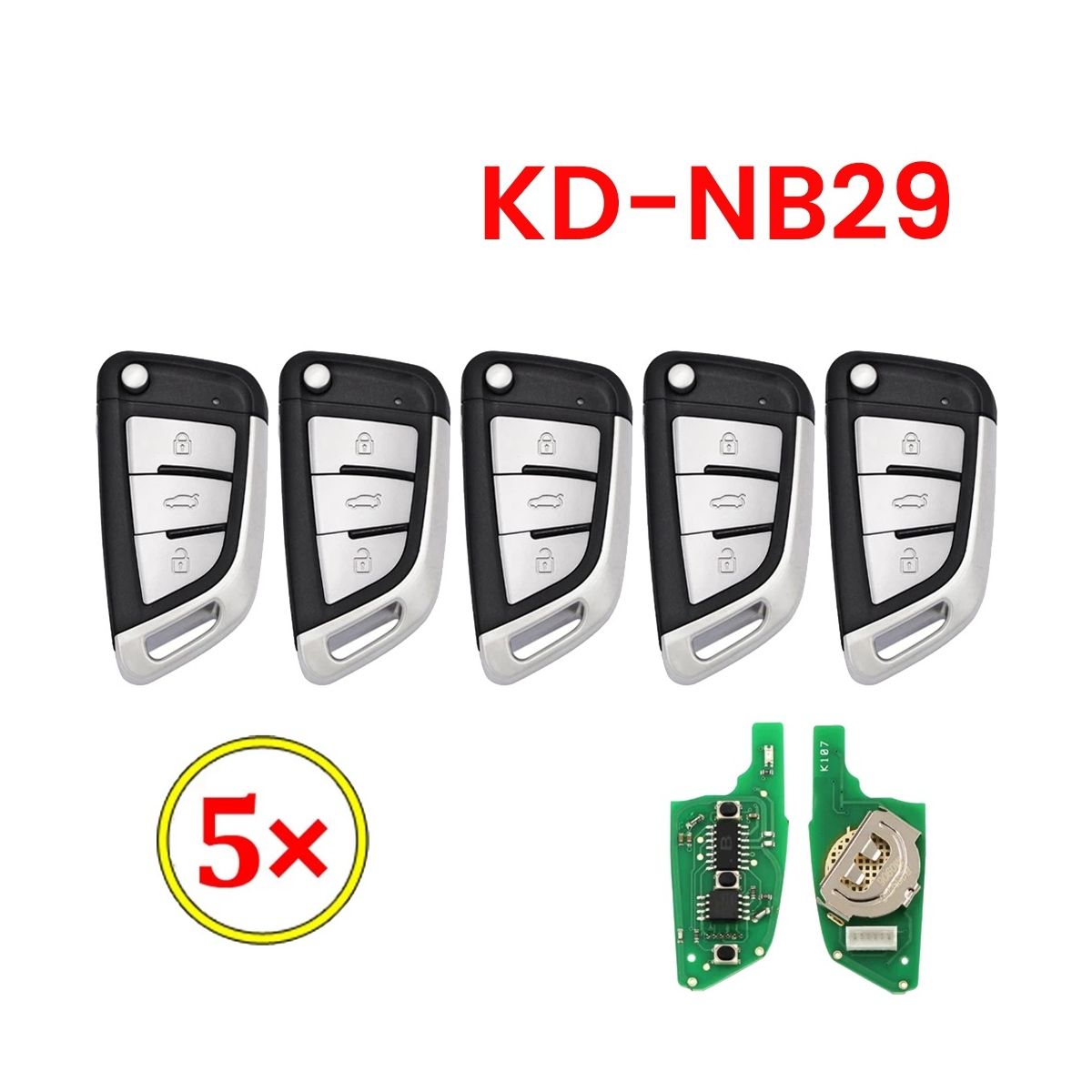 5Pcs/Lot KEYDIY NB29 Metal on NB KD Remote Car Key for