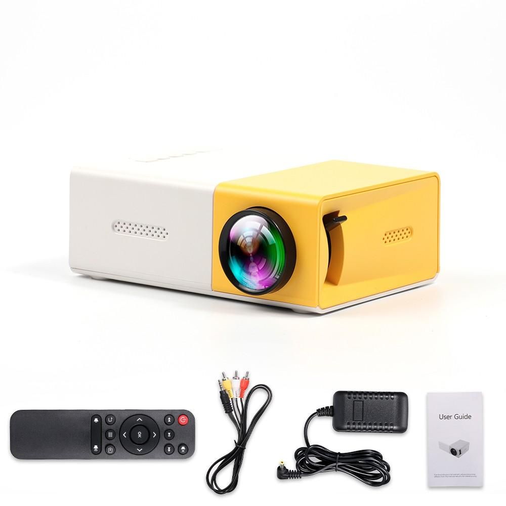 Mini Projector Portable Video Projector Outdoor Movie Projector with HD USB AV Interfaces Remote Control 400 lux LED LCD Portable Home Theater Projector for Video TV Movie Party Game Outdoor Entertainment