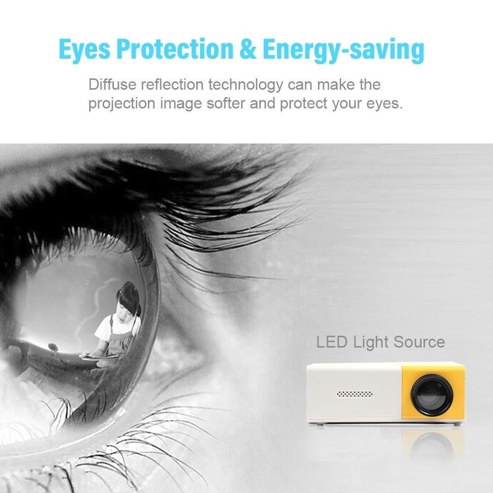 Mini Projector Portable Video Projector Outdoor Movie Projector with HD USB AV Interfaces Remote Control 400 lux LED LCD Portable Home Theater Projector for Video TV Movie Party Game Outdoor Entertainment