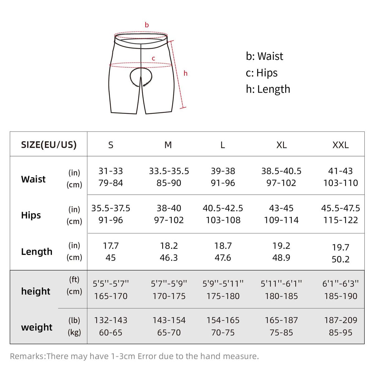 Men Cycling Shorts Padded Bike Shorts with 3 Pockets Breathable Bicycle Riding Biking Shorts Tights