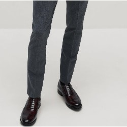 Brogues Men's Shoe- Red
