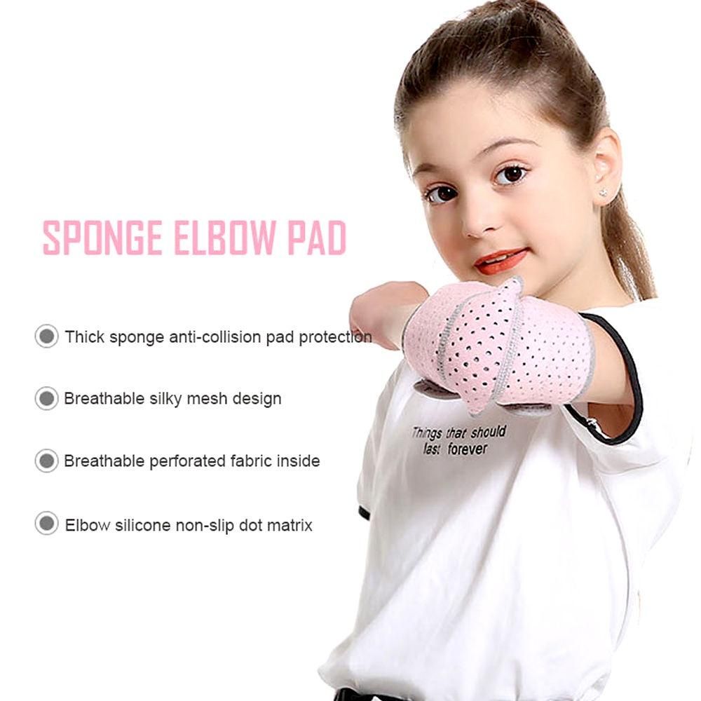 1Pair Sports Elbow Pads Guards Protective for 5-12 Yeas Kids Child Boy Girl