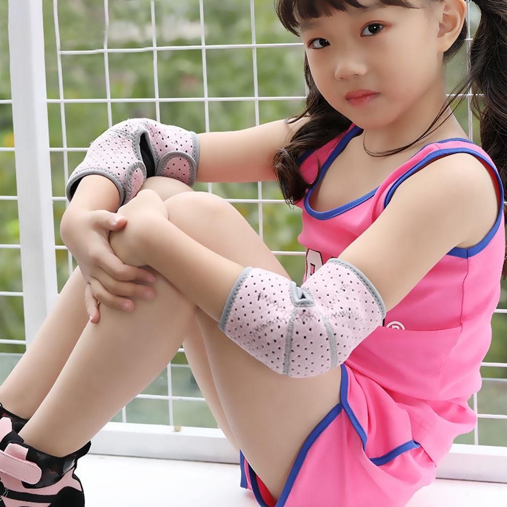 1Pair Sports Elbow Pads Guards Protective for 5-12 Yeas Kids Child Boy Girl