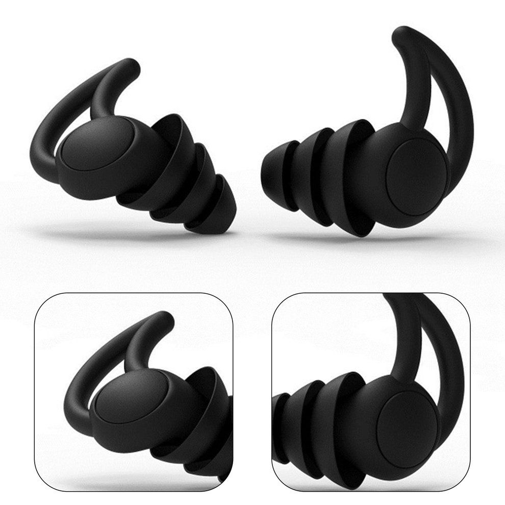 Anti-noise Sleep Spe Ial Sleep Sili One Earplugs Student Learning Artifa T-black