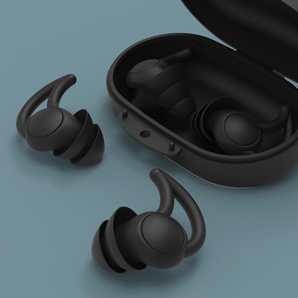 Anti-noise Sleep Spe Ial Sleep Sili One Earplugs Student Learning Artifa T-black