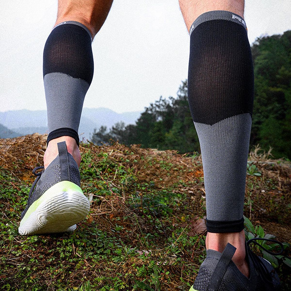 1 Pair Leg Sleeve Running Compression Leg Black