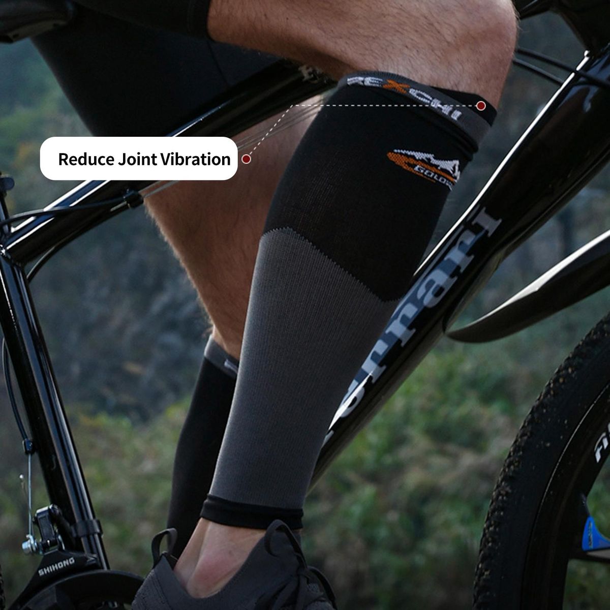 1 Pair Leg Sleeve Running Compression Leg Black