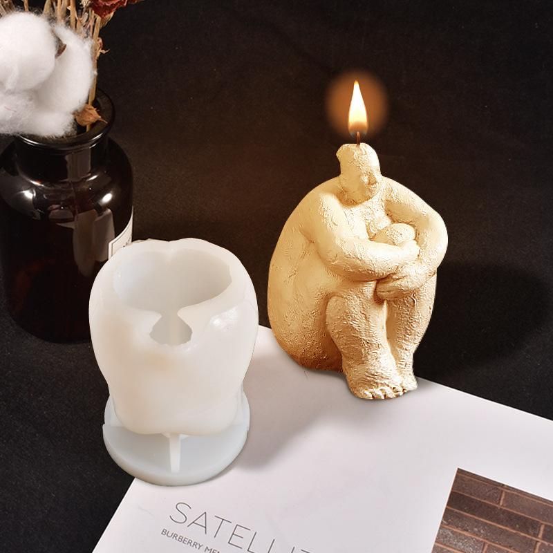 New Nordic Abstract DIY Body Candle Silicone Mold Thick Body Fat Female Figure Resin Mold