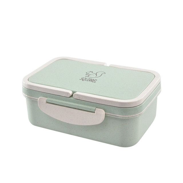 Wheat Straw Carrying Lunch Box Student Multi-layer Sushi Box Lunch Box Fruit Box Lunch Box Set