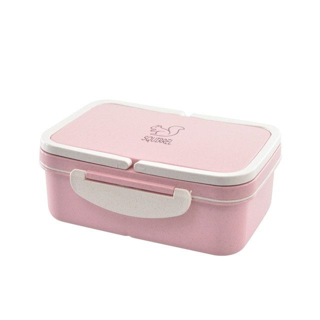 Wheat Straw Carrying Lunch Box Student Multi-layer Sushi Box Lunch Box Fruit Box Lunch Box Set