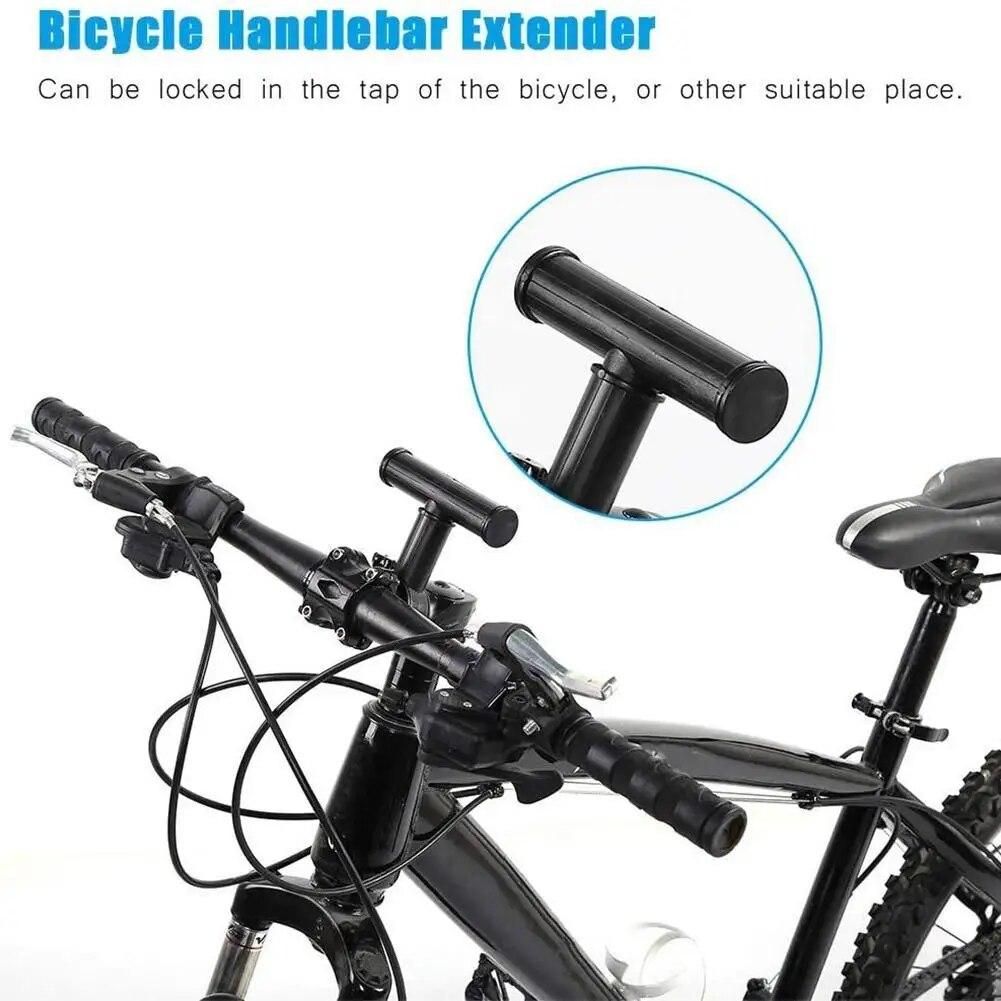 T-shaped Tube Bicycle Handlebar Extender Mount Mountain Mtb Bike Cycling Plastic Headlight Bracket Lamp Flashlight Holder Access