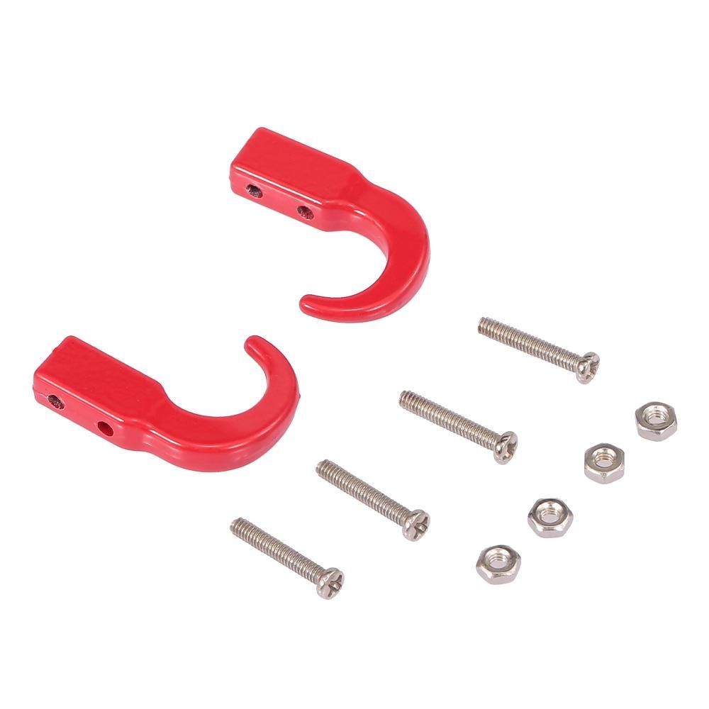 2pcs Tow Shackles Trailer Hook for 1/10 Traxxas HSP Redcat RC4WD Tamiya Axial SCX10 D90 HPI RC Crawler Car