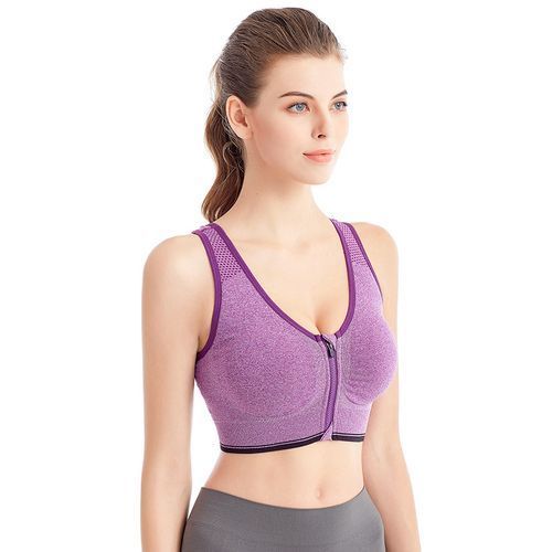 Sports Bra For Women Crop Tank Tops Fitness（Purple）