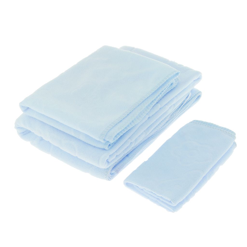 3 Sets Of Towels Bathroom  Hotel Bath Towel Light Blue