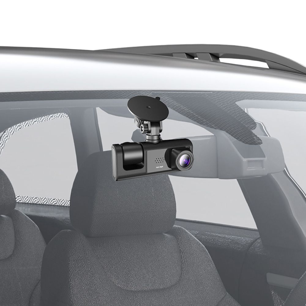1080P DVR Dash Camera Front   Inside   Rear Camera Driving