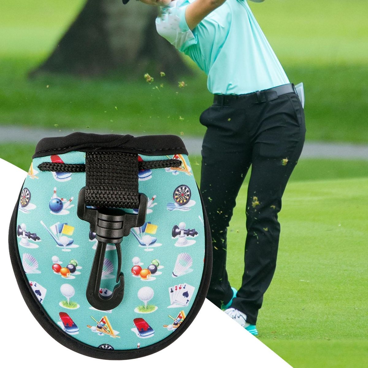 Golf Storage Bag Protective Golf Ball Holder Green