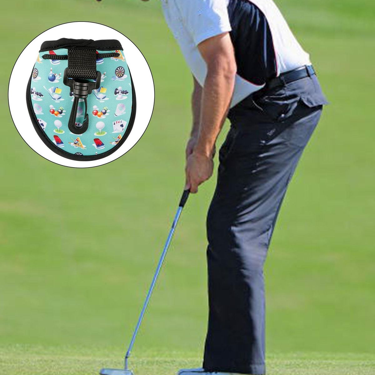Golf Storage Bag Protective Golf Ball Holder Green