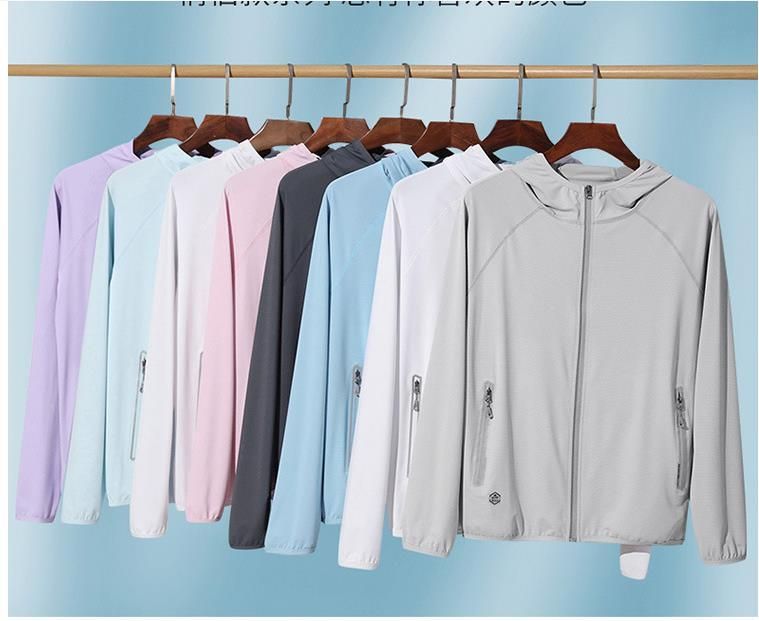 2023 Sun protection clothing men outdoor sports fishing sunscreen clothing women couple summer coat skin trench coat female