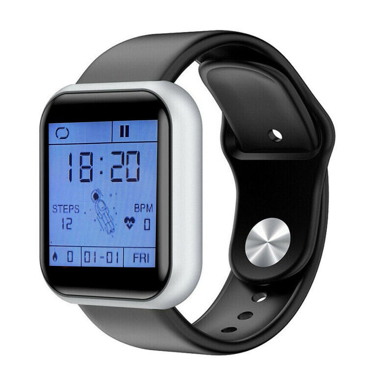 D20 Bluetooth-compatible Rechargeable Smart-Black Sliver