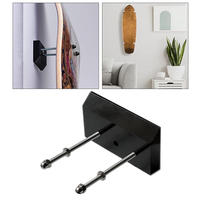 2pcs Skateboard Wall Mount Water Ski Storage Display Rack Office Dorm