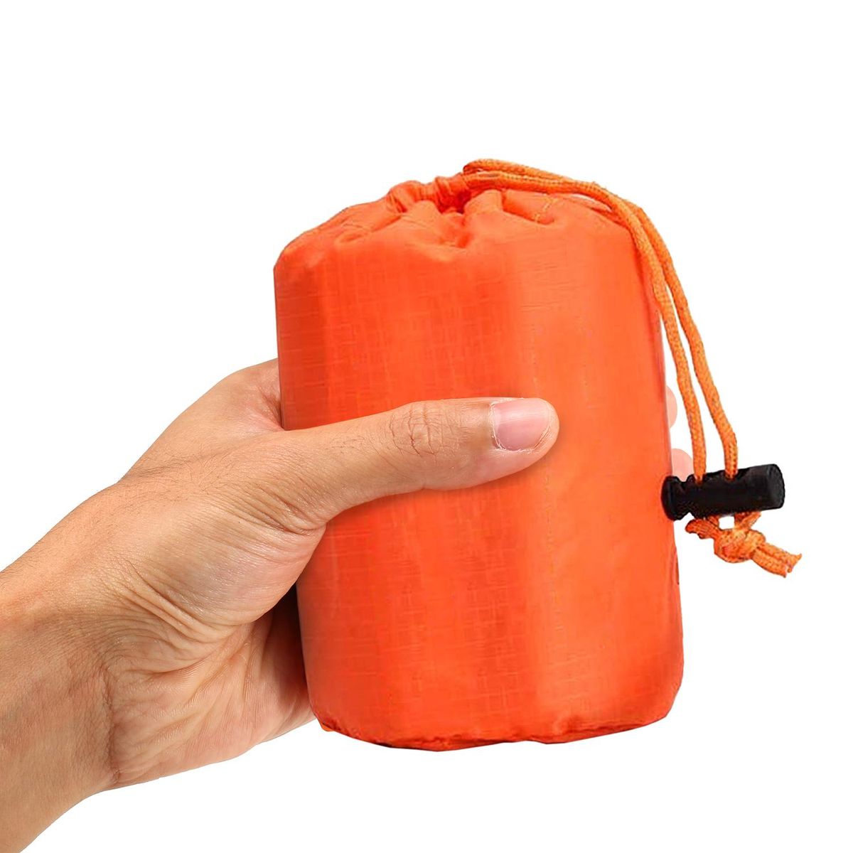Orange Emergency Raincoat Aluminum Film Disposable Poncho Cold Insulation Rainwear