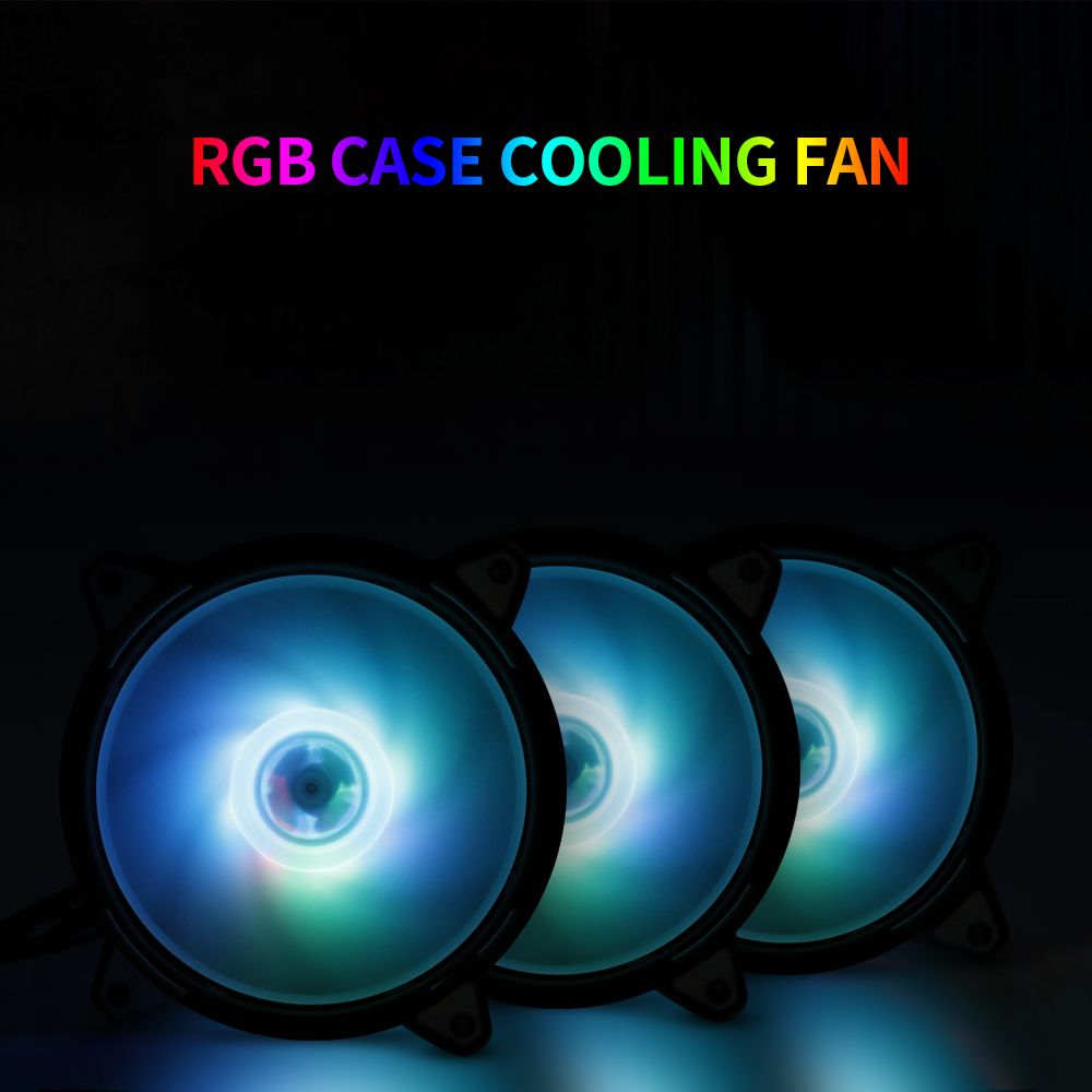 Computer Radiator RGB Fan 12cm RGB Case Cooling Fan Case