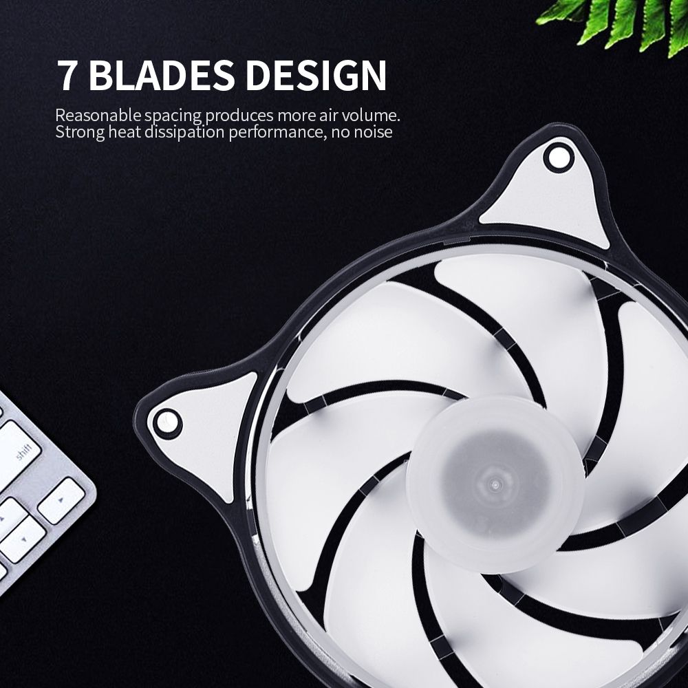 Computer Radiator RGB Fan 12cm RGB Case Cooling Fan Case