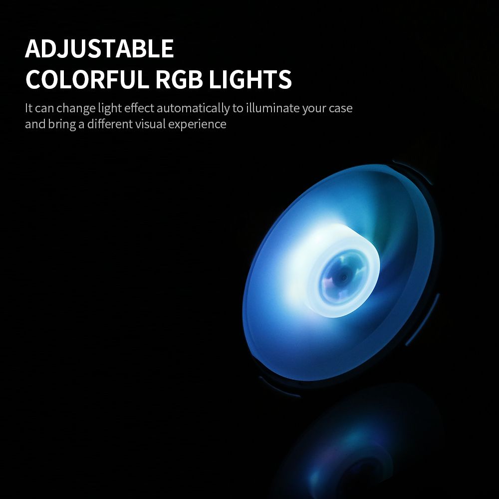Computer Radiator RGB Fan 12cm RGB Case Cooling Fan Case