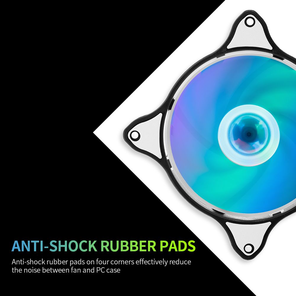 Computer Radiator RGB Fan 12cm RGB Case Cooling Fan Case