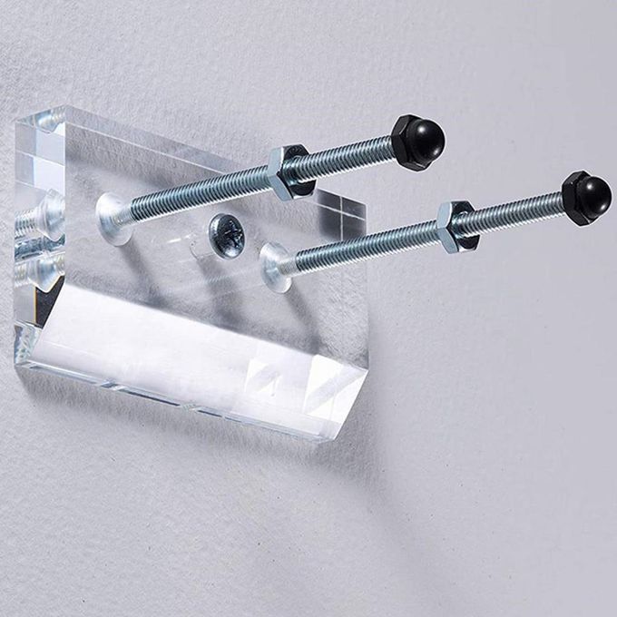 2x Skateboard Wall Hanger, Floating, Acrylic, Luxury, Wall Mount