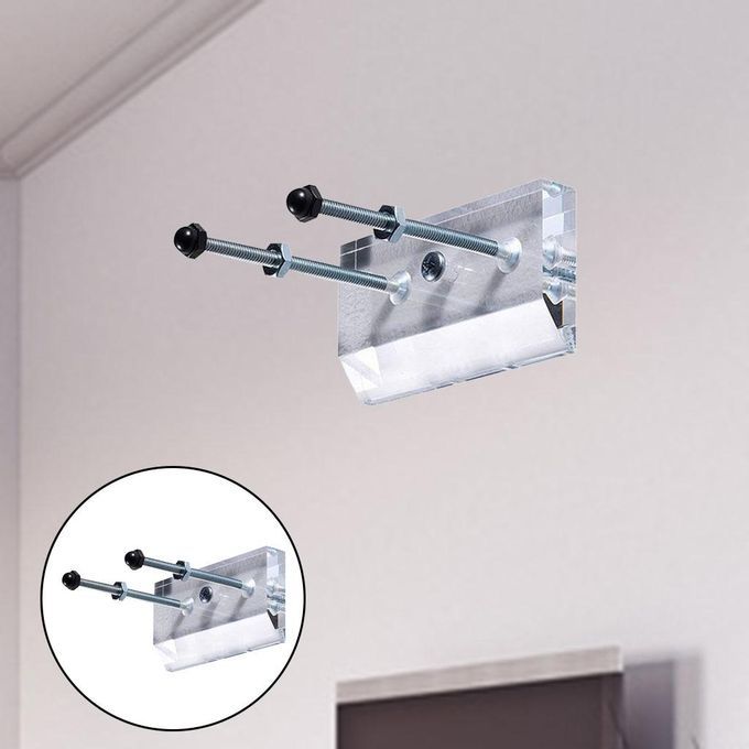2x Skateboard Wall Hanger, Floating, Acrylic, Luxury, Wall Mount