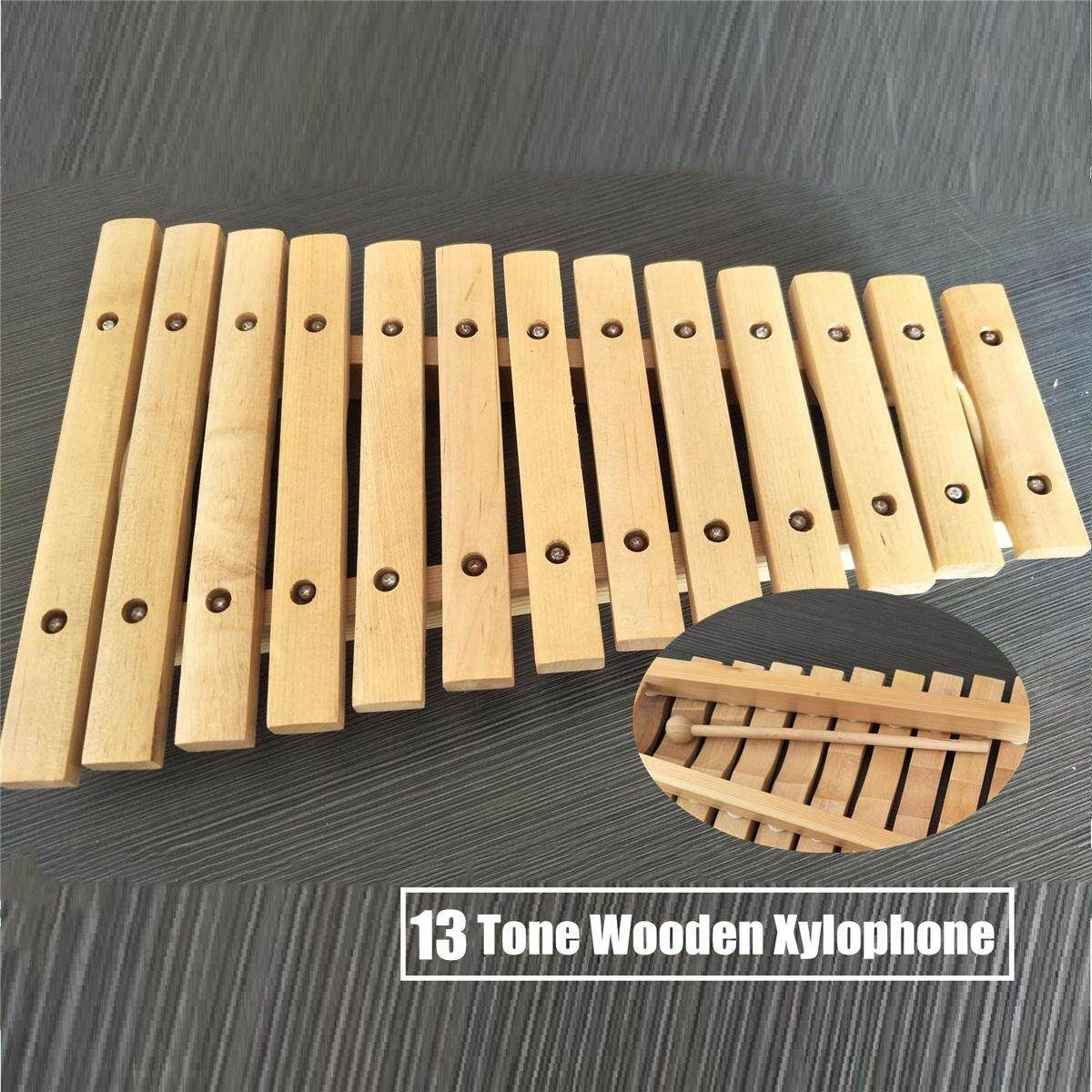 Musical Xylophone Piano Wooden Instrument For Children Kids Baby Music X3W7