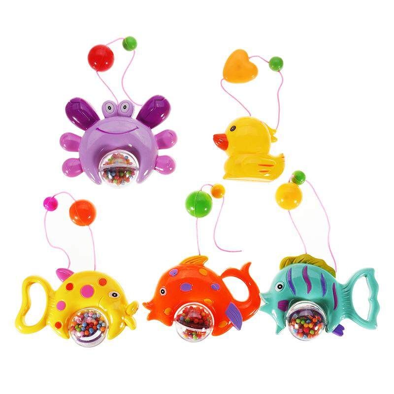 Bed Bell Musical Mobile Crib Bell Baby Toys Dreamful Bed Ring Hanging Rotate Bell Rattle Educational Toys With Bracket Ocean Series 1