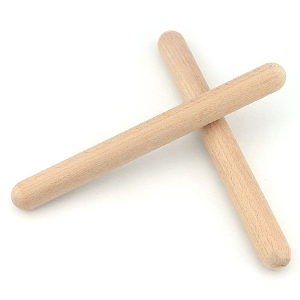 1 Pairs Wood Claves Musical Percussion Instrument Rhythm Sticks Percussion Rhythm Sticks Children Musical Toy