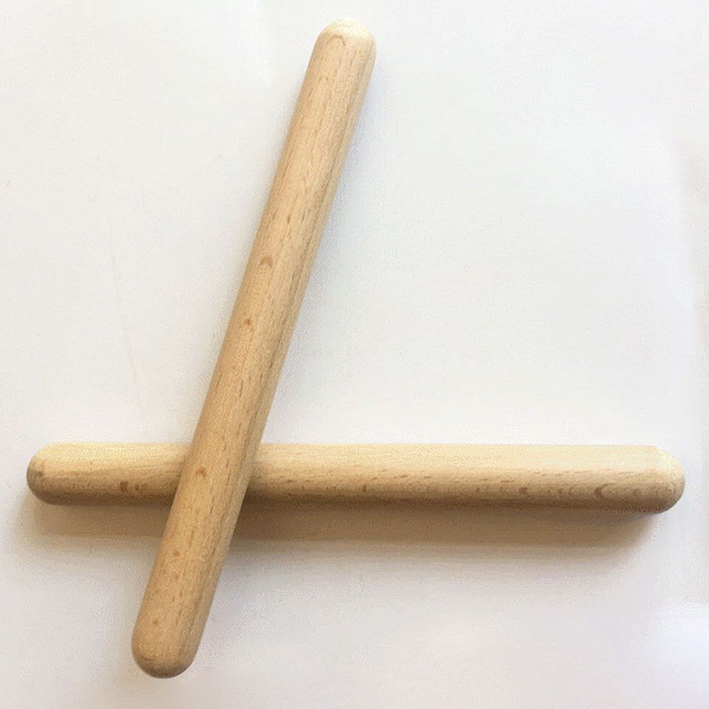 1 Pairs Wood Claves Musical Percussion Instrument Rhythm Sticks Percussion Rhythm Sticks Children Musical Toy