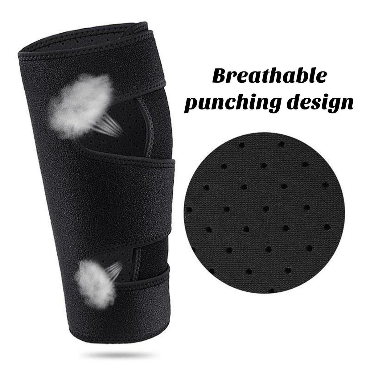 Leg Guard Leg Protection Adjustable Shockproof Shin Guard for Sports Black