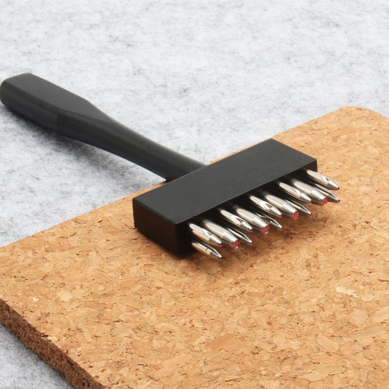 Betim Brogue Style Leather Hole Punches DIY Hand Perforated Round Stitching Punch Tools Hole Cut For Leather Shoes Bags