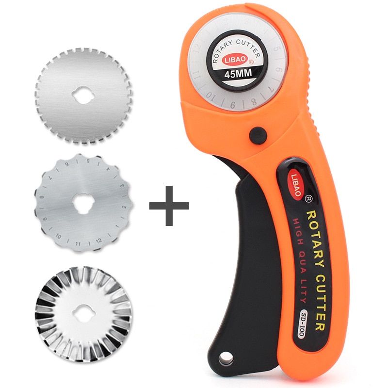Rotary Cutter For Fabric Card Paper Sewing Quilting Roller Cutting  Tailor Scissors Dress Leather Clothes Making DIY Tool