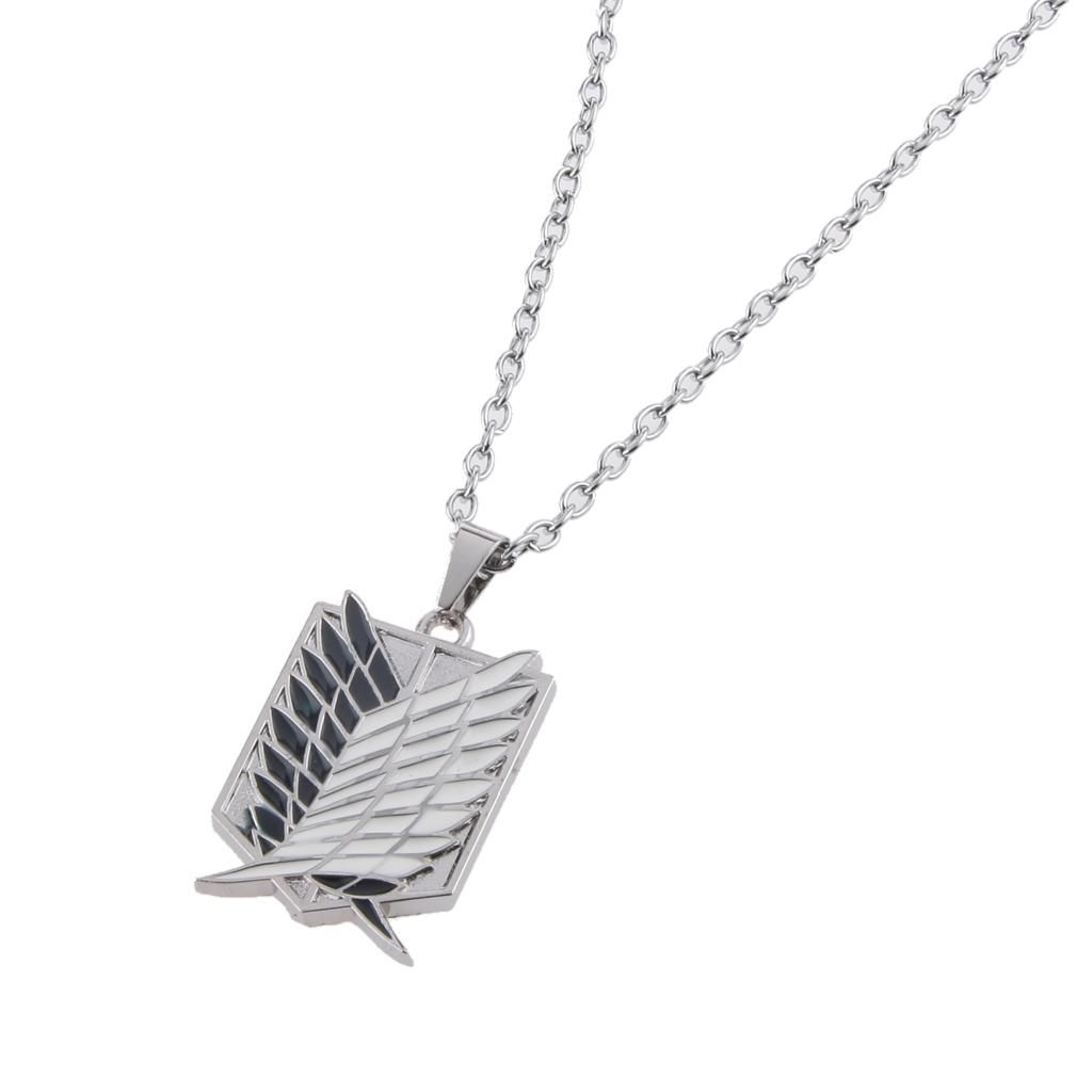 Attack On  Scouting  Badge Alloy Pendant Necklace Cosplay Black
