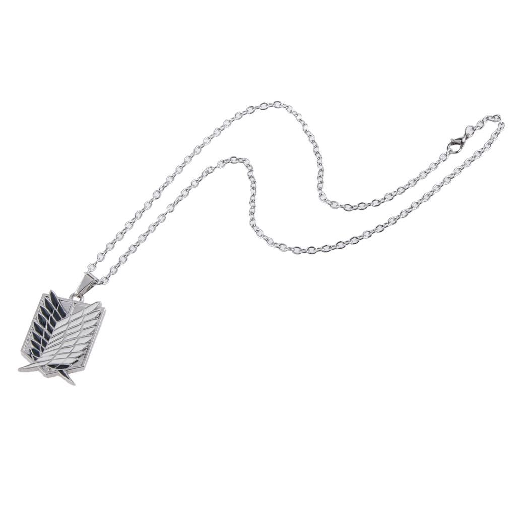 Attack On  Scouting  Badge Alloy Pendant Necklace Cosplay Black
