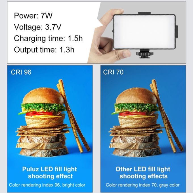 On-Camera Video Light Lightweight 1800mAh Lighting Supplies For DSLR