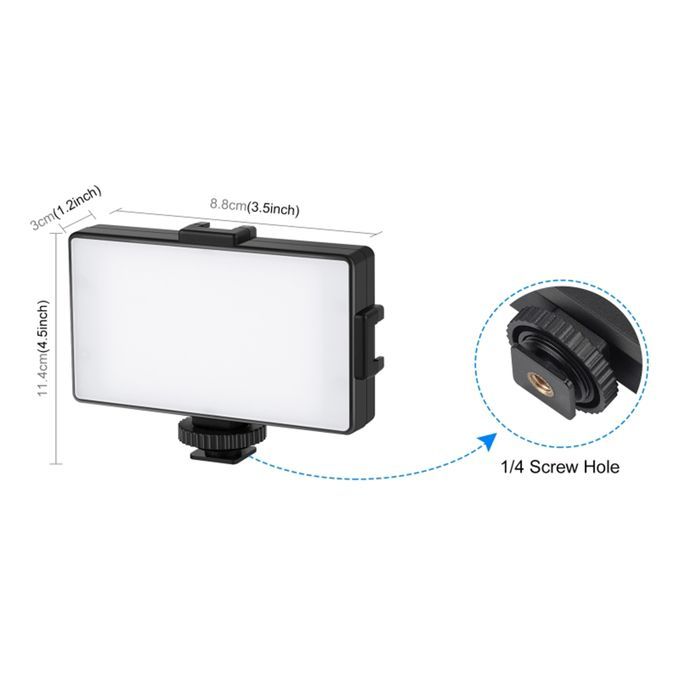 On-Camera Video Light Lightweight 1800mAh Lighting Supplies For DSLR