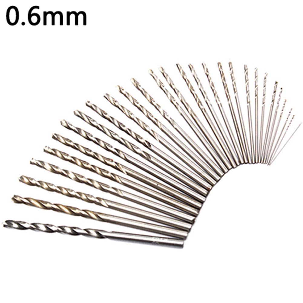 10Pcs/Set 0.3mm-3mm Mini Micro HSS Spiral Twist Drill Bit-