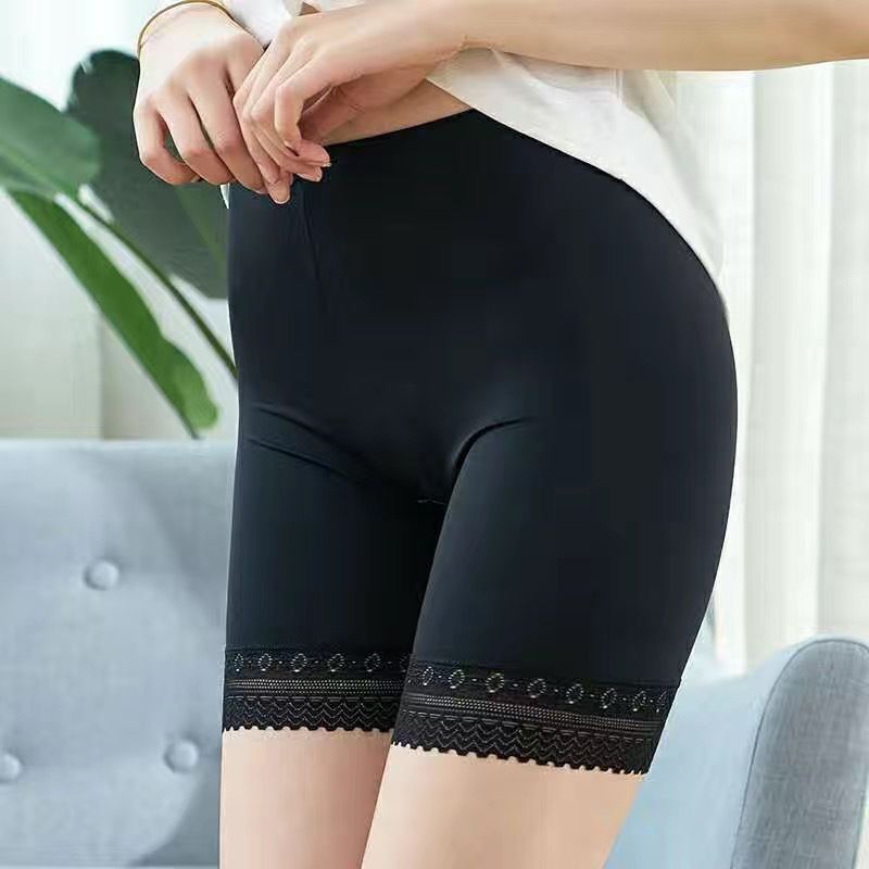(Black B)2022 Soft And Comfortable Cotton Material Boxer Shorts Safety Pants For Women Panties Plus Big Size High Waist Ladies' Underwear DOU