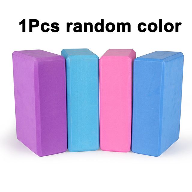 1pcs Yoga Brick Eva Material Yoga Pillow Solid Color Beige