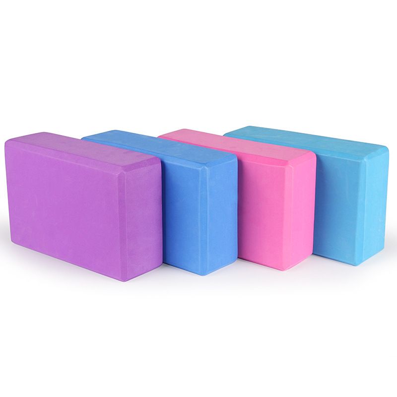 1pcs Yoga Brick Eva Material Yoga Pillow Solid Color Beige